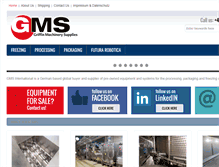 Tablet Screenshot of gms-food.com